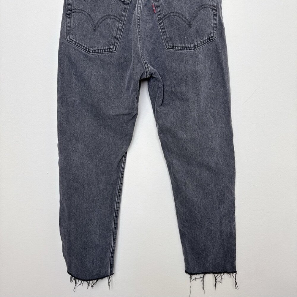 Levi's Womens 25 501 Crop Raw Hem Gray Wash Jeans - Picture 14 of 15